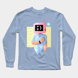 Winky Wonk TV Head Long Sleeve T-Shirt